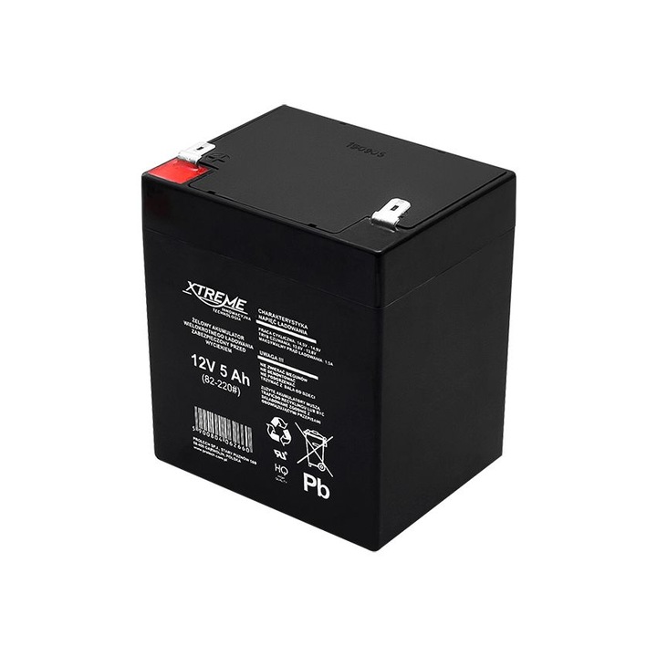 Acumulator Universal AGM cu Gel Plumb Xtreme 12V, Capacitate 5Ah