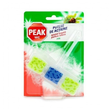 Odorizant pentru toaleta Peak Putere de Actiune pin 1 x 45 g Odorizant pentru toaleta Peak Putere de Actiune pin 1 x 45 g