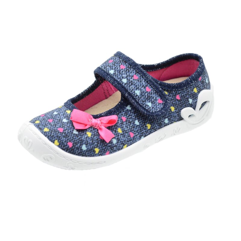 Incaltaminte din panza pentru fete 3F 3FP-11, Albastru