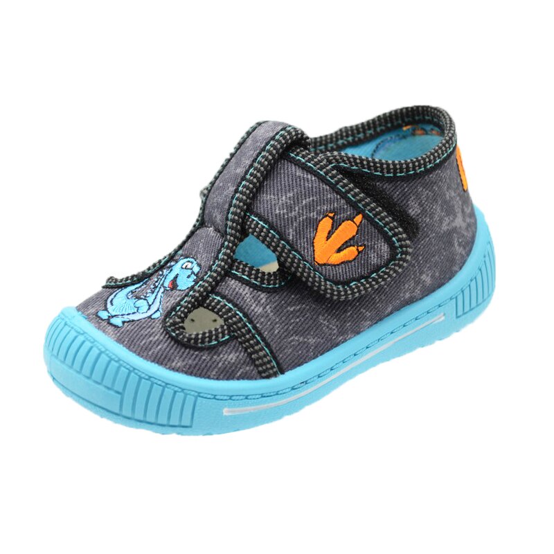 Pantofi din panza pentru baieti 3F 3FP-12, Gri