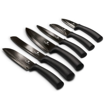 Set cutite Berlinger Haus BH2607, 6 piese, negru Set cutite Berlinger Haus BH2607, 6 piese, negru