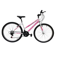 Bicicleta MTB Copii TEC Lady culoare alb/roz roata 24" Otel