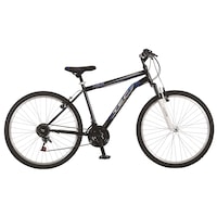 Bicicleta MTB TEC Titan Suspensie Fata ,Culoare negru/albastru, Roata 26" Otel