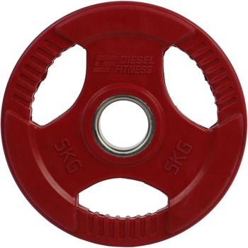 Disc olimpic Kondition, coating cauciuc, 5 kg, Rosu Disc olimpic Kondition, coating cauciuc, 5 kg, Rosu