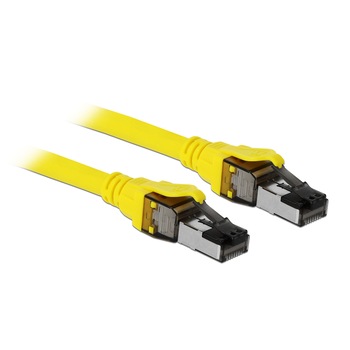 Cablu de retea RJ45 Cat.8.1 S/FTP 1m, Delock 86581 Cablu de retea RJ45 Cat.8.1 S/FTP 1m, Delock 86581
