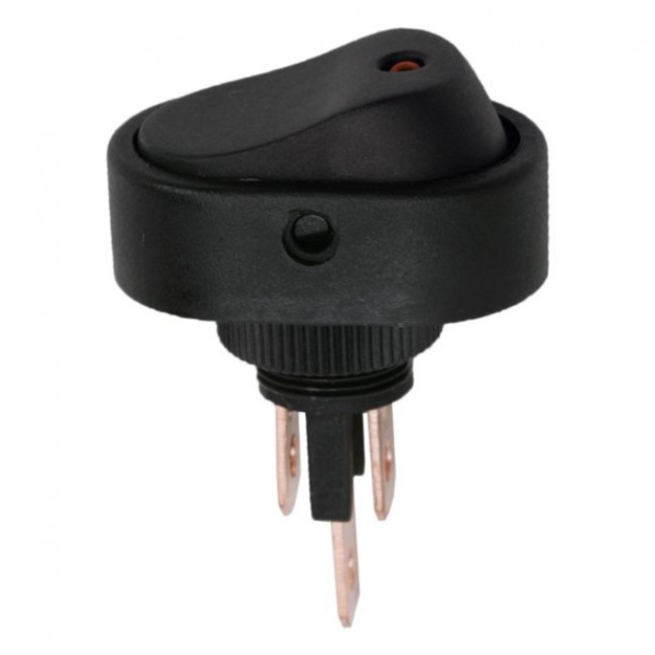 Превключвател, 1 верига, 20A-12VDC OFF-ON, с червен светодиод