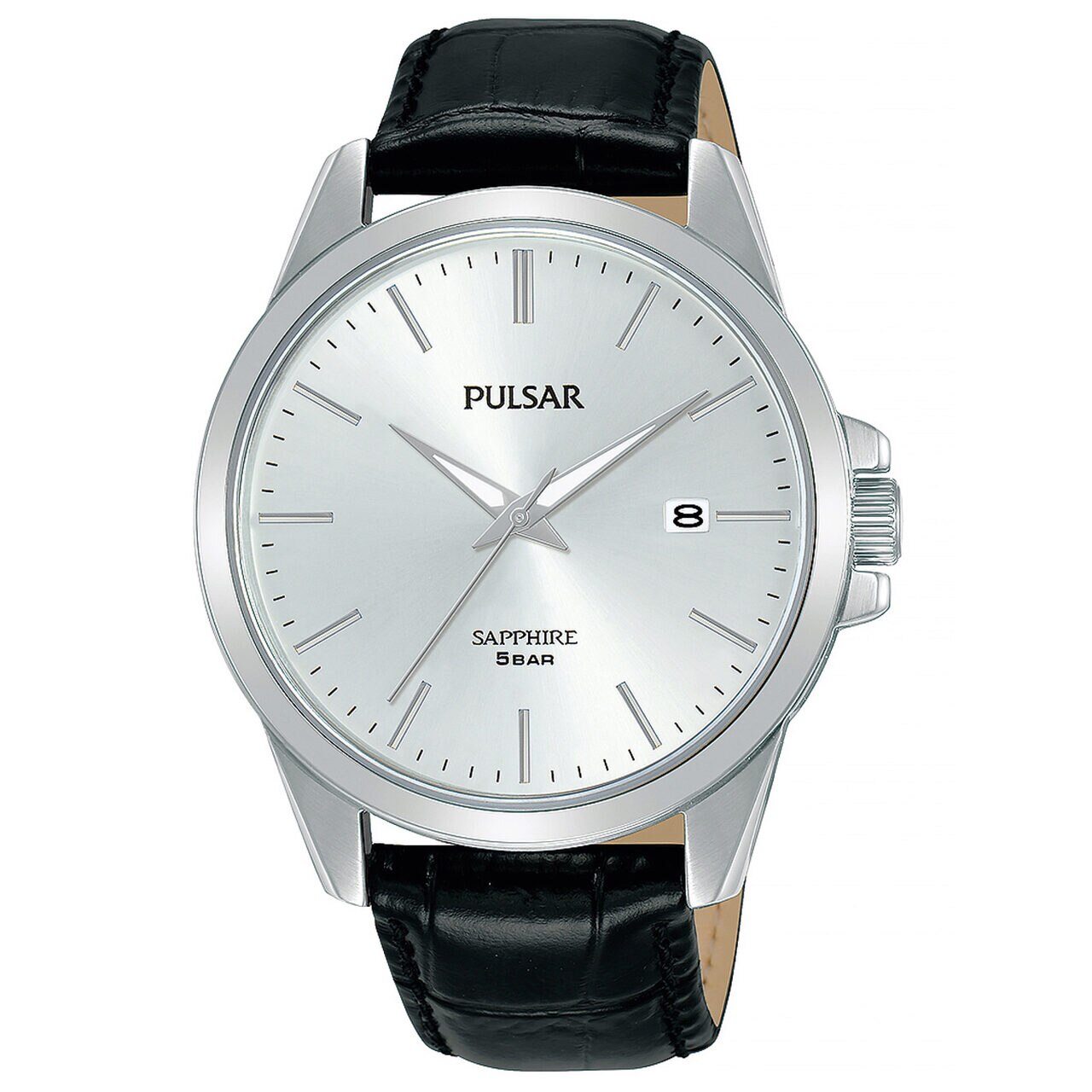 Ceas barbatesc Pulsar PS9643X1, 41mm, 5ATM, Argintiu