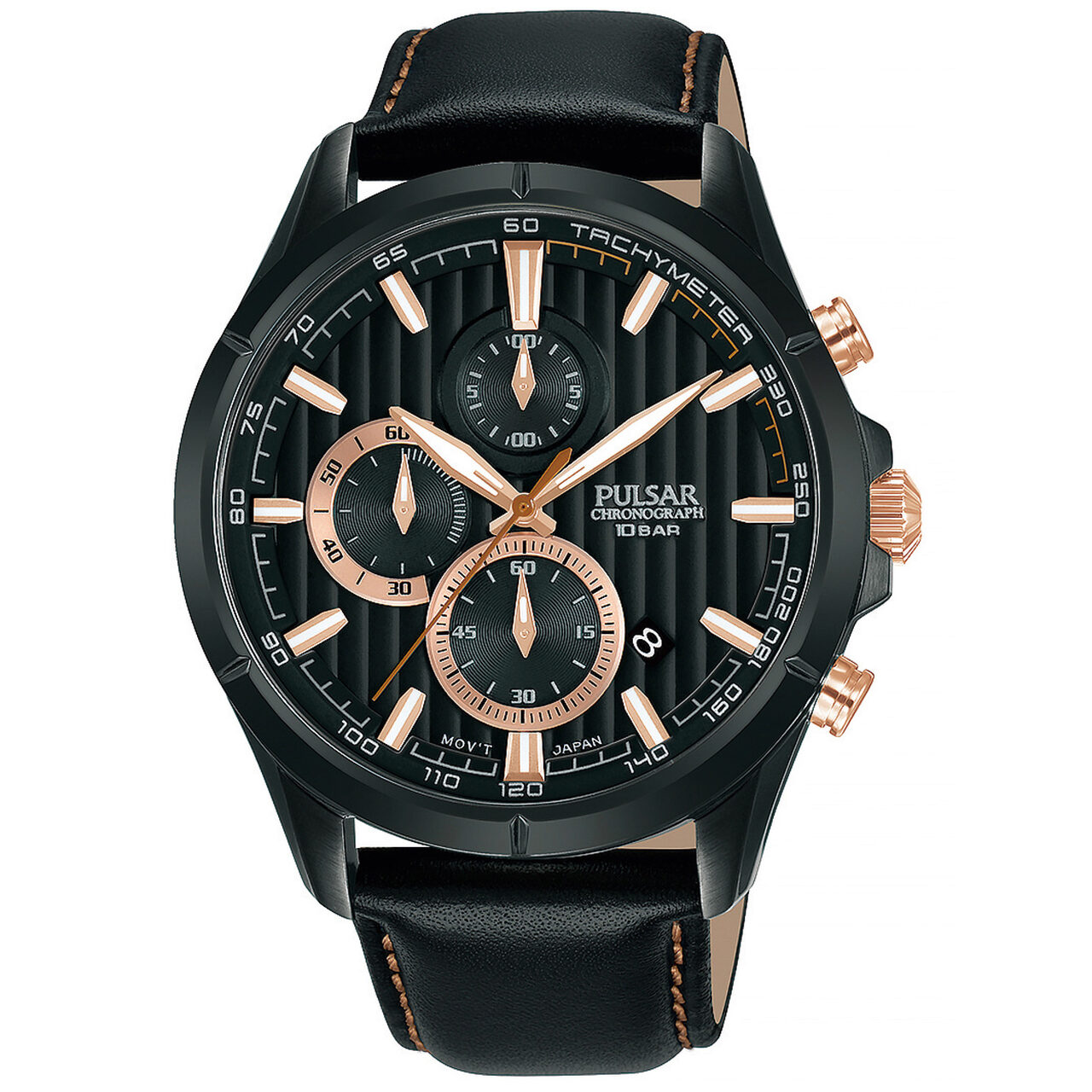 Ceas barbatesc Pulsar PM3165X1, 43mm, 10ATM, Negru