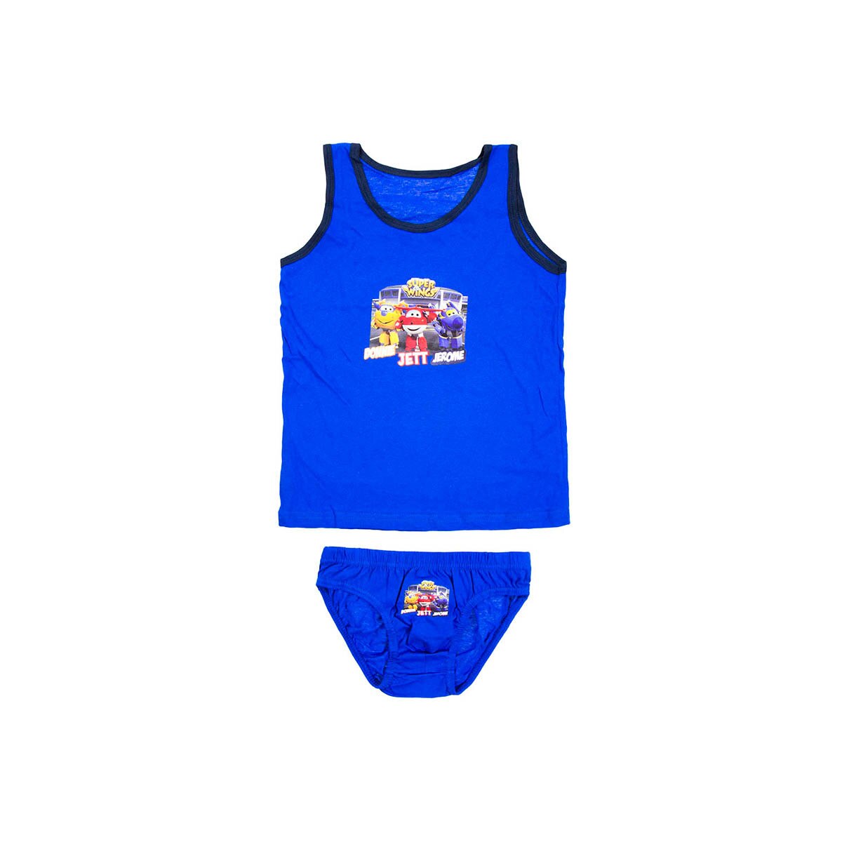 Set maiou si chiloti, Super Wings, pentru baieti, albastru