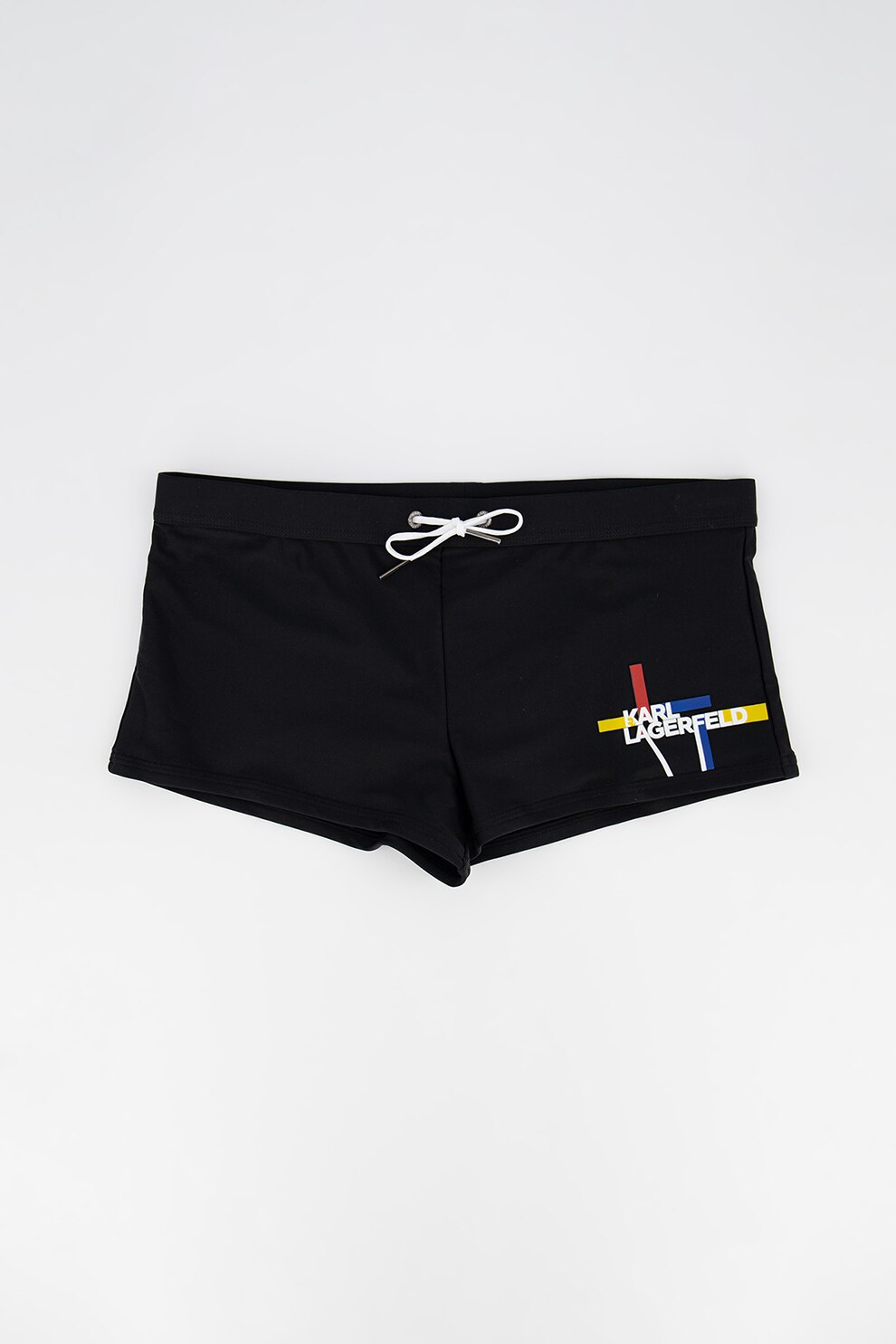 Karl Lagerfeld, Boxeri de baie cu detaliu logo, Negru
