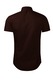 Camasa barbati model cambrat Malfini, bumbac, cafea, 2XL, maneca scurta