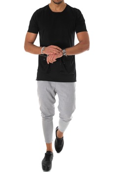 Tricou negru, A9726, slim fit, pentru barbati, Negru Tricou negru, A9726, slim fit, pentru barbati, Negru