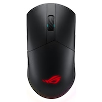 Mouse gaming wireless ASUS ROG Pugio II, RGB, switch-uri Omron, ambidextru, 16000 dpi, 7 butoane, conectivitate triplu-mod (cu fir /2.4 GHz/Bluetooth), iluminare Aura Sync, Negru