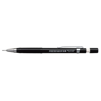 Creion mecanic Platinum Press Man MPS-200, 0.9 mm, negru Creion mecanic Platinum Press Man MPS-200, 0.9 mm, negru