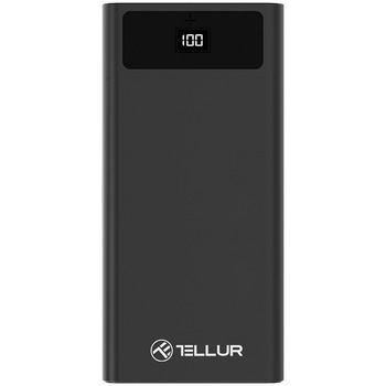 Acumulator extern Tellur PD200, 20000mAh, USB + QC3.0 + PD 18W, Negru Acumulator extern Tellur PD200, 20000mAh, USB + QC3.0 + PD 18W, Negru