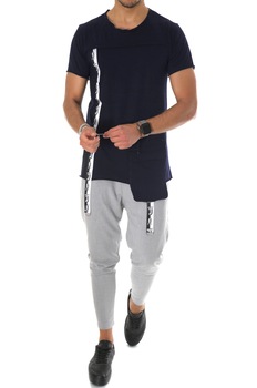 Tricou bleumarin, A9722, slim fit, pentru barbati, Bleumarin Tricou bleumarin, A9722, slim fit, pentru barbati, Bleumarin