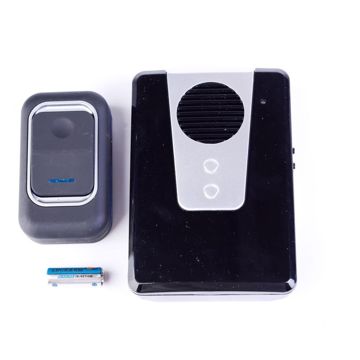 Безжичен Звънец WIREMAN D3905, 1 бутон влагоустойчив, 1 приемник, обхват до 150 метра