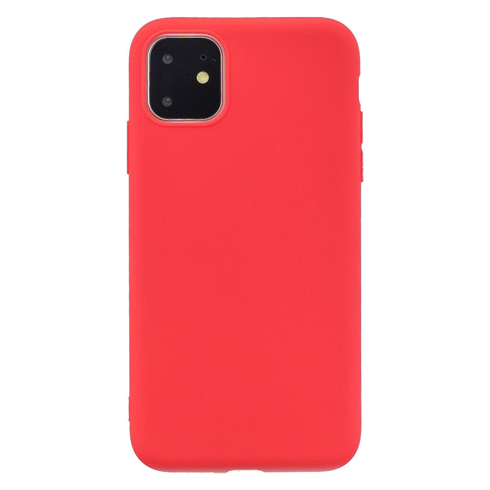 Husa silicon Apple iPhone 11 Pro Max Matte, Antisoc, TPU Rosu