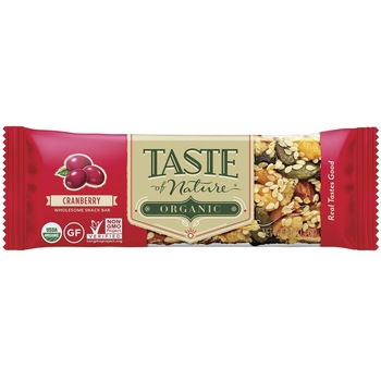 Baton bio cu coacaze rosii Taste of Nature 40g (vegan, fara gluten) Baton bio cu coacaze rosii Taste of Nature 40g (vegan, fara gluten)