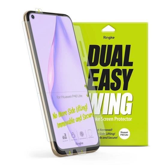 Folie Huawei P40 Lite - Ringke Dual Easy Full Cover 2 Pack Clear
