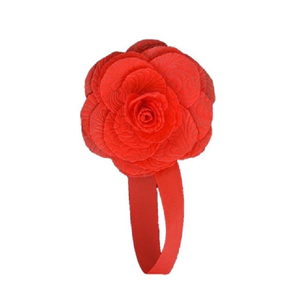 Set 2 magneti perdea trandafiri rosii