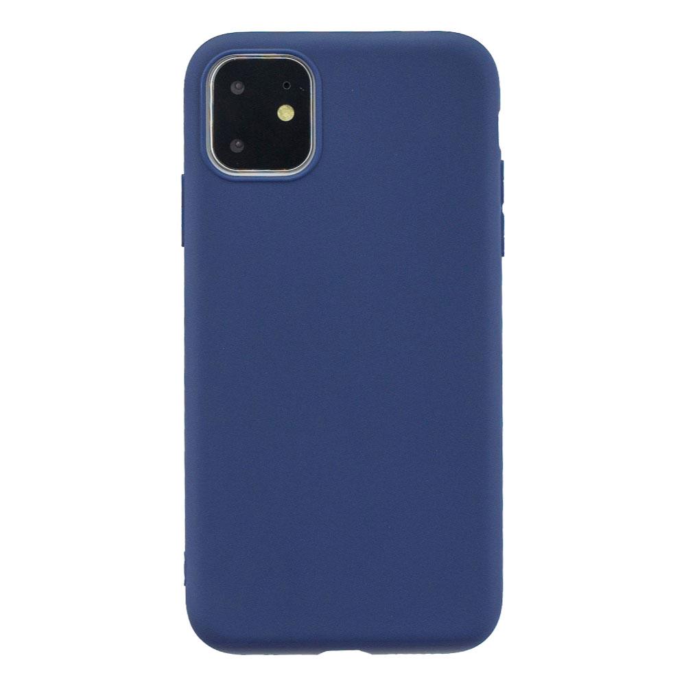 Husa silicon Apple iPhone 11 Pro Max Matte, Antisoc, TPU Albastru