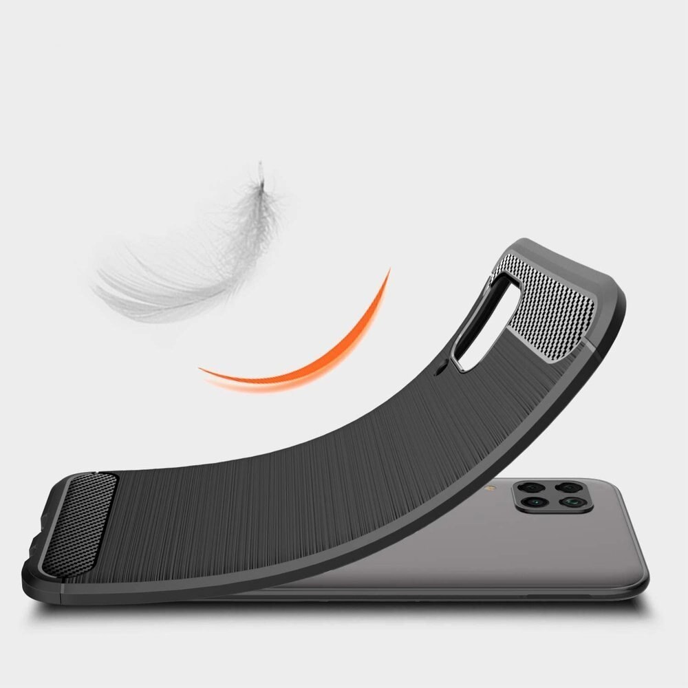 Husa Flexibila Antisoc Carbon pentru Huawei P40 Lite, Negru