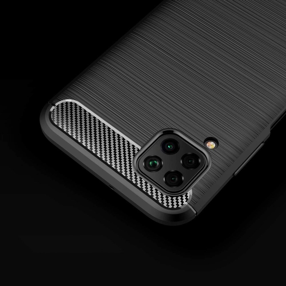 Husa Flexibila Antisoc Carbon pentru Huawei P40 Lite, Negru