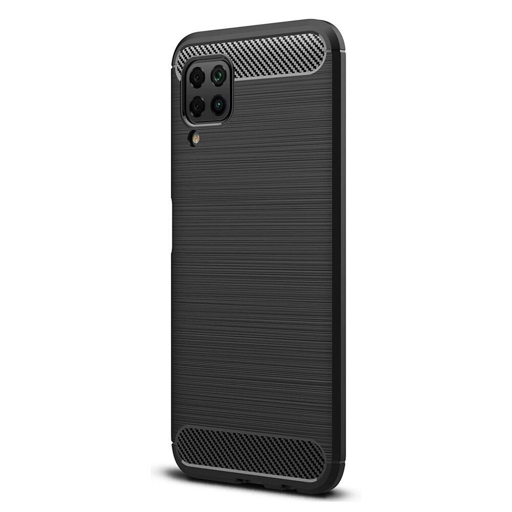 Husa Flexibila Antisoc Carbon pentru Huawei P40 Lite, Negru