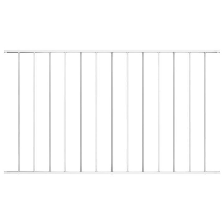 Panou de gard vidaXL, alb, 1,7 x 0,75 m, otel vopsit electrostatic 4 kg 145224