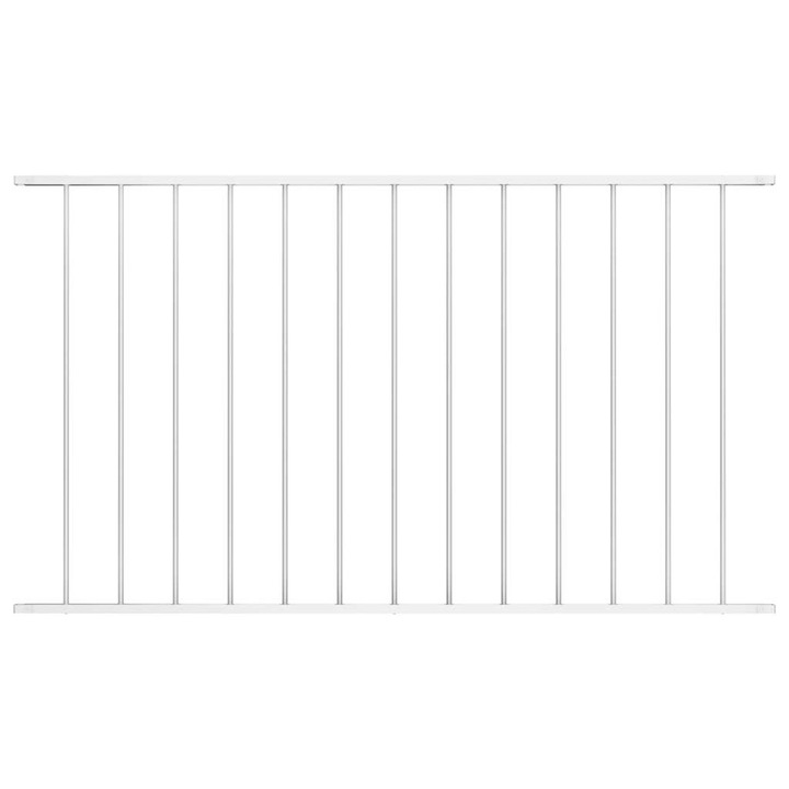 Panou de gard vidaXL, alb, 1,7 x 1 m, otel vopsit electrostatic 4.5 kg 145225