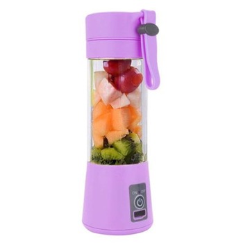 Blender portabil multifunctional, Incarcare USB, 6 lame, preparare smoothie, 380 ml, Mov, Urban Trends ® Blender portabil multifunctional, Incarcare USB, 6 lame, preparare smoothie, 380 ml, Mov, Urban Trends ®