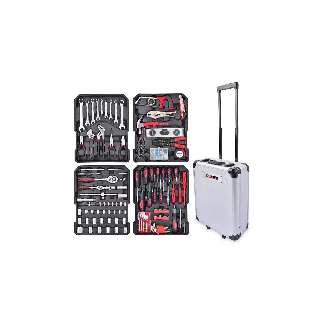 Valiza cu scule, Kreator, metalica , 253 piese