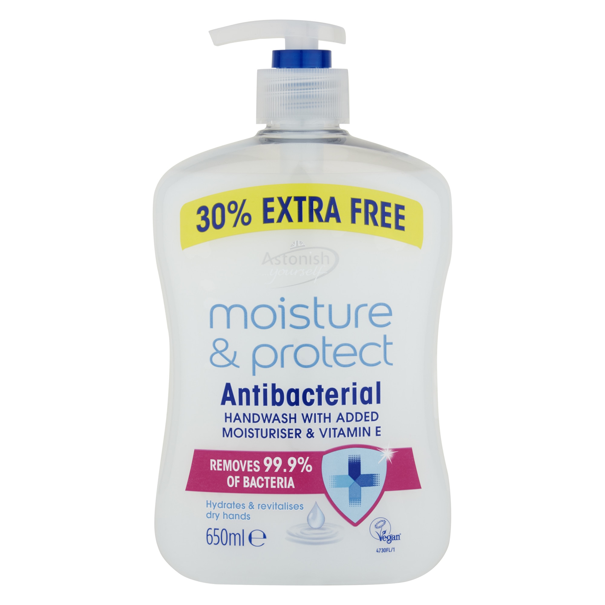 Sapun lichid antibacterian, Astonish, Moisture & protect 650 ml