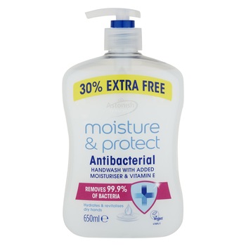Sapun lichid antibacterian, Astonish, Moisture & protect 650 ml Sapun lichid antibacterian, Astonish, Moisture & protect 650 ml
