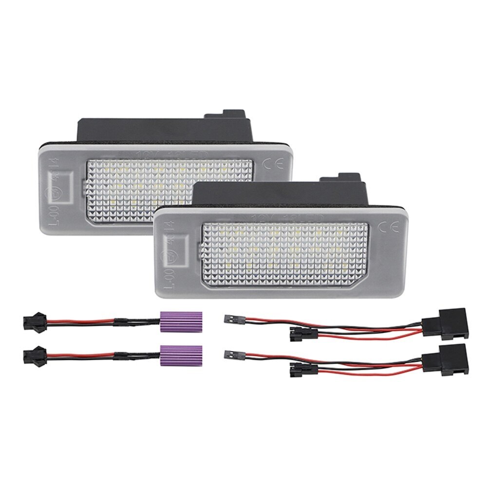 Set 2 Lampi 18 Led Numar Placuta Inmatriculare Audi A1 A4 A5 A6 A7 Q5 TT RS5 TTRS