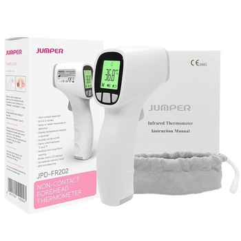 Termometru non contact copii JUMPER FR 202, cu infrarosu Termometru non contact copii JUMPER FR 202, cu infrarosu