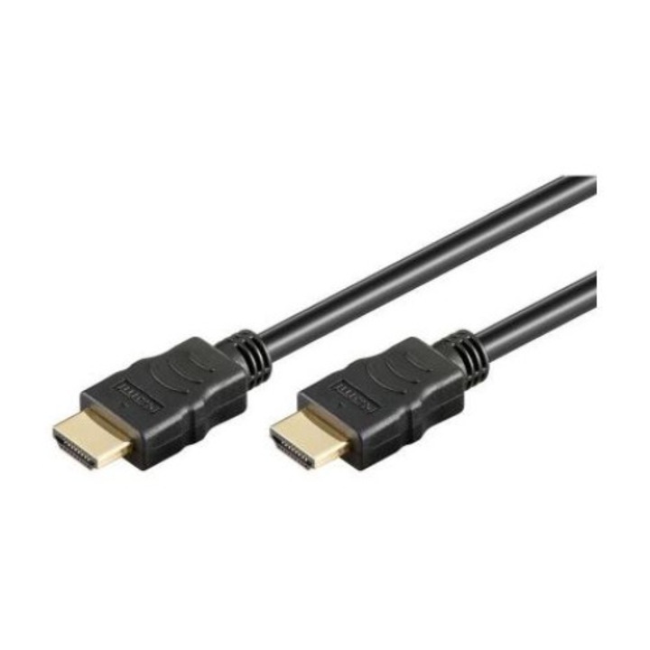 Techly prémium HDMI kábel, 1 méter, fekete, aranyozott