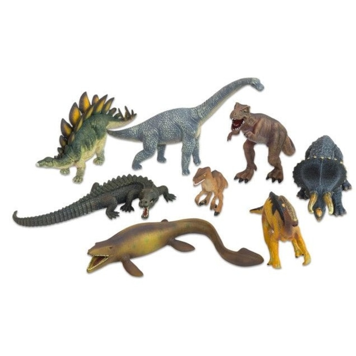 Dinoszauruszok, 8 darabos készlet, többszínű