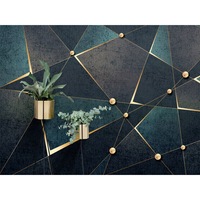 fototapet decorativ whiteback triunghiuri cu aur dimensiune 200x300 cm imagen 14_0_
0