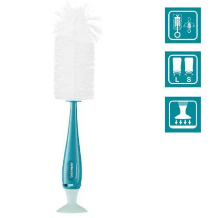 2 in 1 periuta pentru suzete si biberon cu perie lipicioasa