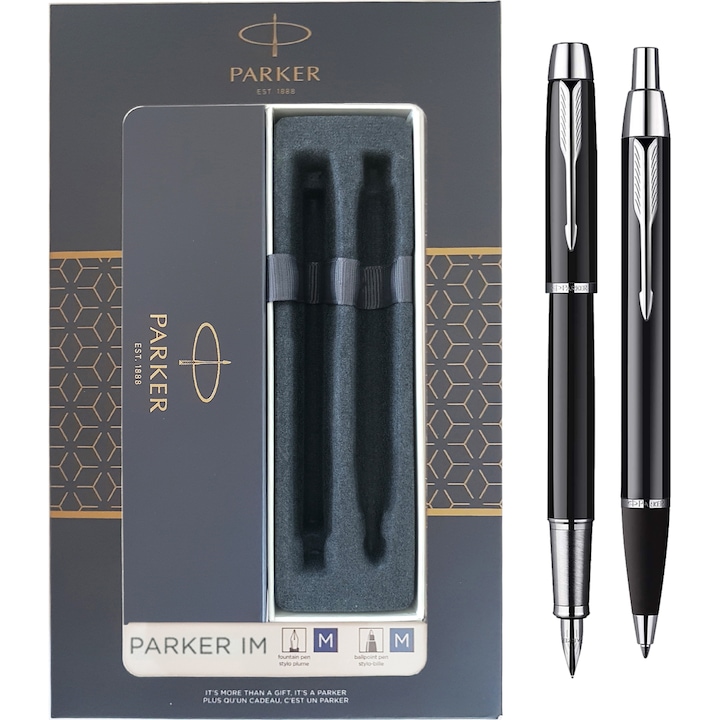 Комплект Parker Писалка + Химикалка IM Standard Black CT