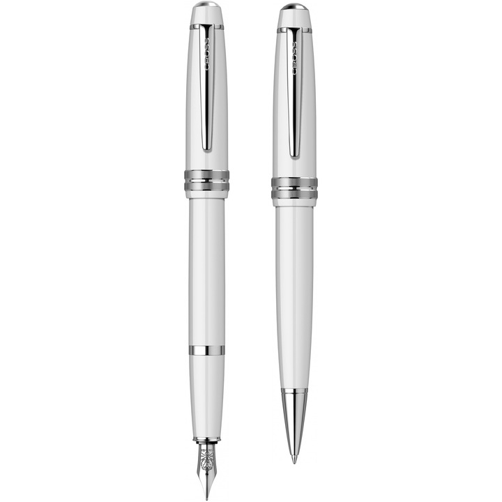 Set Cross Stilou+Pix Bailey Light Glossy White CT
