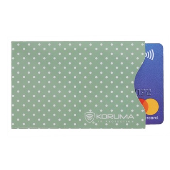 Plic Protectie Credit Card Bancar Contactless RFID, Koruma, KUK-70VGRND, Verde Plic Protectie Credit Card Bancar Contactless RFID, Koruma, KUK-70VGRND, Verde