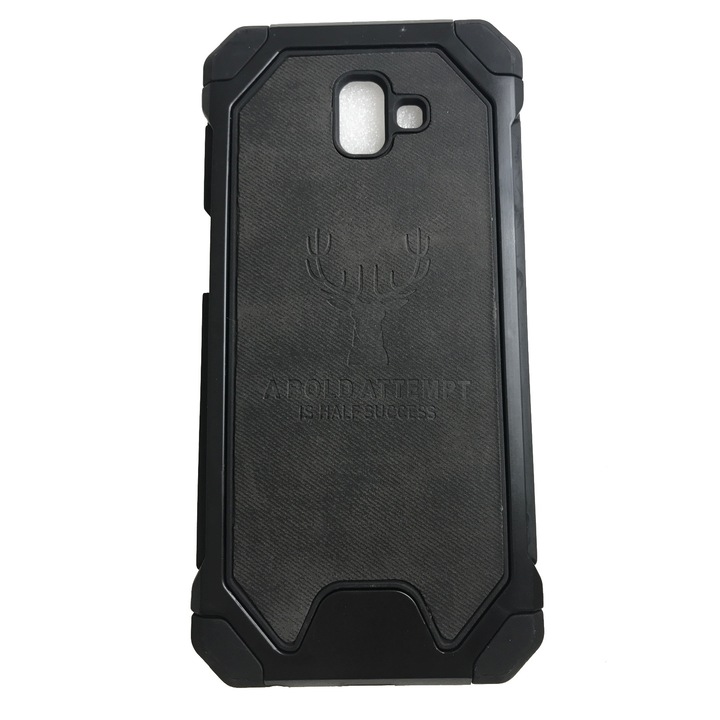Husa compatibila cu Samsung Galaxy J6+ 2018, Carcasa cu Protectie, Deer, Negru