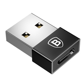 Adaptor Baseus Mini Exquisite USB la Type-C, Black Adaptor Baseus Mini Exquisite USB la Type-C, Black