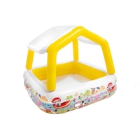 Piscina gonflabila Lumi LUXURY® cu parasolar, pentru copii, 157 x 157 x 122 cm, 280 l