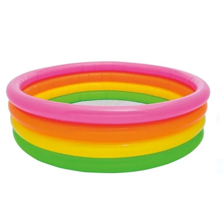 Piscina gonflabila cu 4 camere, Intex, 168x46cm, multicolora