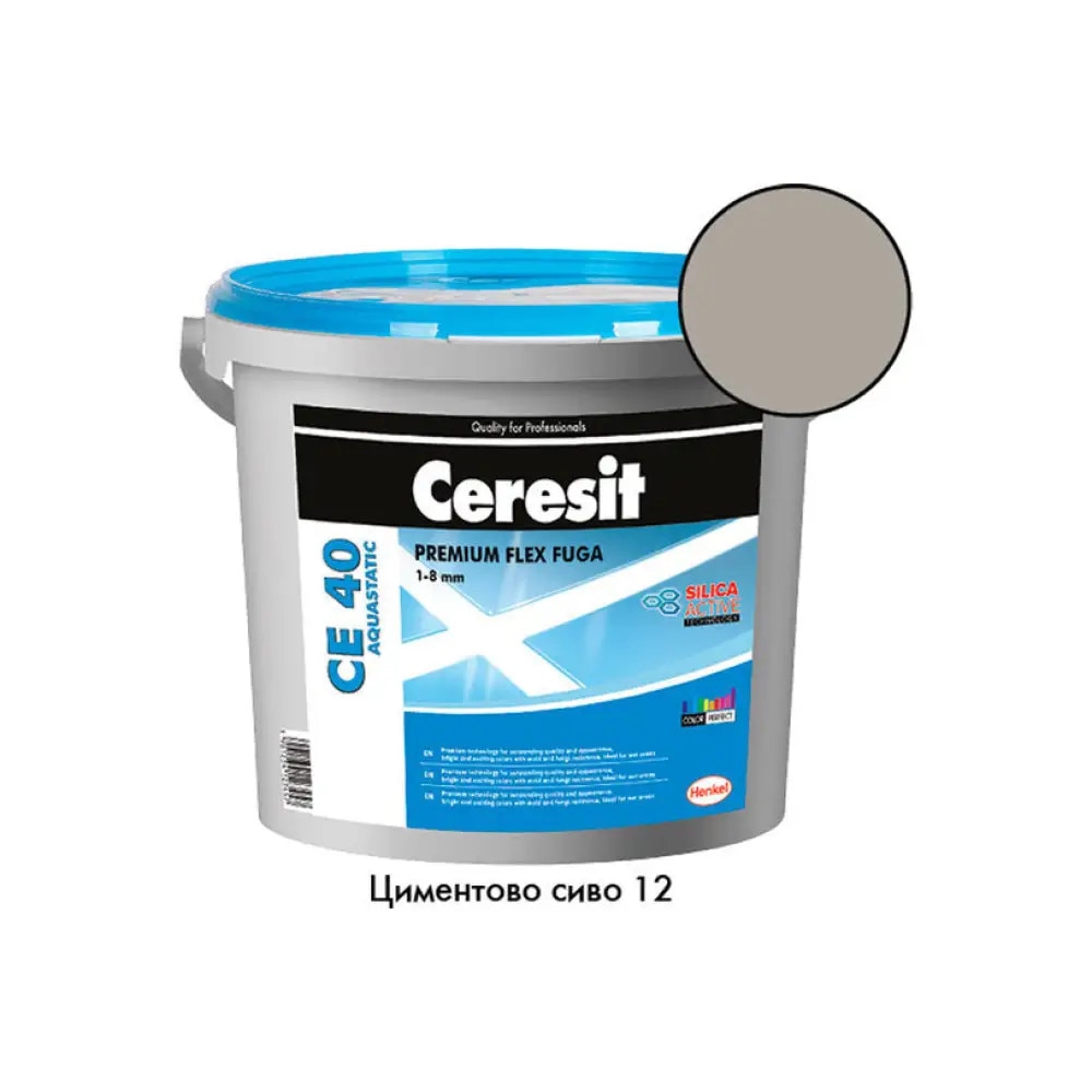 Chit de rosturi gresie si faianta Ceresit CE 40, gri, cement grey ...