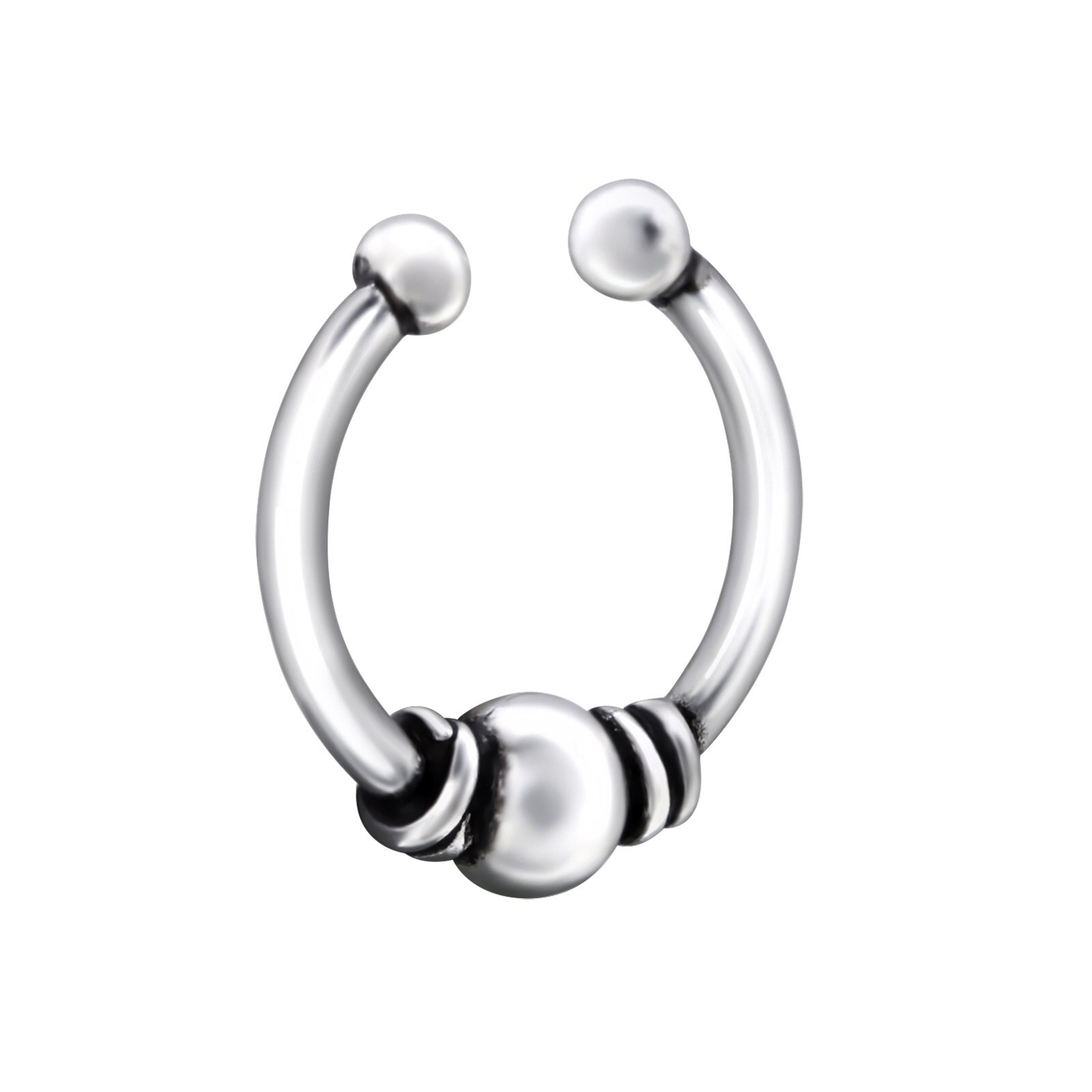 Piercing nas din Argint, Bali, Silver, A4S28382